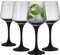 Glasmark Krosno Lot de s à rouge - s à rouge - à rouge - s à rouge - s à blanc - Gobelet à - Passe au lave-vaisselle - Transparent - 4 x 300 ml