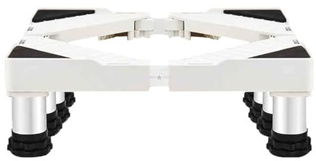 HACSYP Base Ajustable móvil Multifuncional, Longitud 50-75 cm, Ancho 42-65 cm, Plataforma rodante con Ruedas for Lavadora, Secadora y refrigerador(24-27cm)