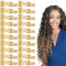 Molain 120 Stück Gold-Haarschmuck für Zöpfe, haarschmuck gold, Haar-Dreadlock Zubehör, Verstellbare Haarperlen für Damen, Herren, Mädchen und Jungen, Piraten Haarschmuck für Zöpfe, Haarspiralen Clips