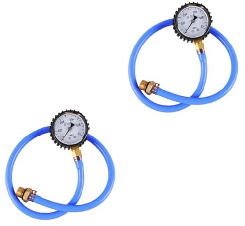 Gadpiparty 2pcs Blockage Detection Table Gutter Rapid Central Heating Leak Sealer Injector Cleaner Radiator Pressure Tester Kit Gasket Sealer Exhaust Leakdown Back Pressure Meter Tool Iron