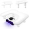 Support de Main pour Manucure : Repose-Mains Ergonomique en Forme de U - Hauteur Réglable, Cuir PU Blanc, Coussin de Poignet pour Technicien(ne) s Ongles et Salon de Manucure