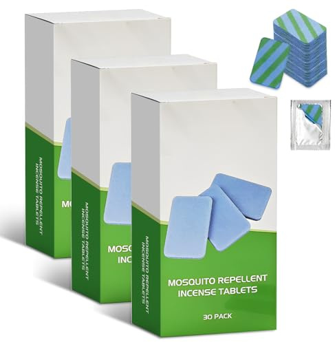 AVCXEC Mosquito Insect Killer Repellent Tablet Refills, 90 PCS Mosquito Repellent Tablet, for Repelling Mosquitoes and Spiders (90 Pcs)