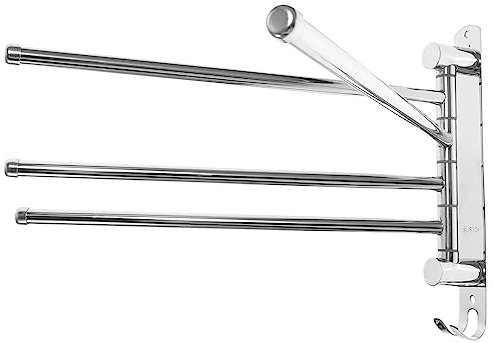 ABOOFAN Soporte de Toallas de Inoxidable con Barras Giratorias Gancho Ahorrar Espacio Cocina