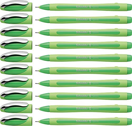 Schneider Xpress Fineliner (Strichstärke 0,8 mm, dokumentenecht) 10er Packung grün