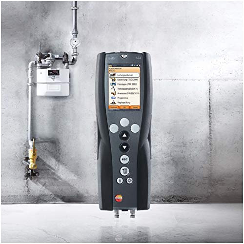 Testo Druck-Leckmengenmessgerät 0563 3240 70 Basis Set 324 Gas+Wa Membranmanometer 4029547012488