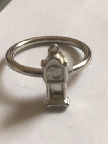 Giftsforall TG325A Wanduhr mit Waffelanhänger aus feinem englischen Zinn auf einem Schalring
