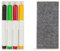 Ikea MALA Whiteboard-Stifte - 4 Stück - mit Box und Tafel-Wischer - Farben: rot, grün, schwarz und gelb - selbstverständlich giftfrei