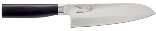 KAI Tim Mälzer Kamagata Santoku 16,5 cm Klingenlänge - rostfreier 4116 Edelstahl geschmiedet - 56 (±1) HRC - polierter POM Griff - japanisches Kochmesser Küchenmesser- Made in Japan