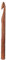 KnitPro – KnitPro Ingwer (10,00 mm) Häkelnadel – 1 Stück, Braun