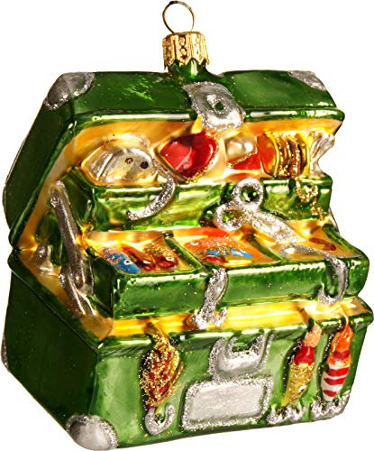 Gartenschätze Christbaumschmuck,Weihnachtskugel, Angelausrüstung/-Koffer, 9 cm, 2742