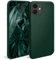 Moozy Minimalist Series Silikon Hülle für iPhone 11 Dunkelgrün - Mattes Finish, Dünne, Weiche TPU-Handyhülle Schutzhülle