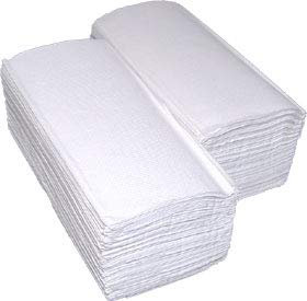 6300 Blatt Handtuchpapier, 2-lagig, 25 x 21 cm, Zellstoff hochweiß, Zick-Zack-Faltung, Papierhandtücher