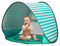 CeeKii Tienda Playa Bebe, Pop-up Tienda de Bebé con Piscina para Infantil Carpa Plegable Portátil Protección Solar Anti UV 50+, Tienda Campaña Playa para Bebés para Vacación Playa Parque - Verde