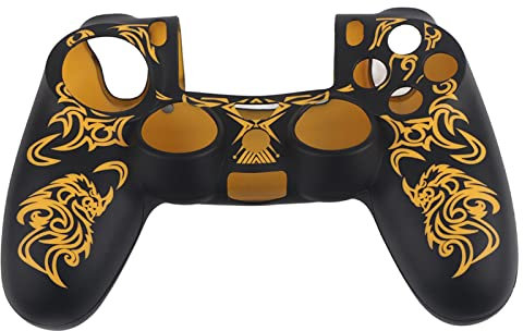 Socobeta Custodia per Gamepad Custodia Morbida per Controller di Gioco in Silicone Portatile Compatibile con Controller PS4(Giallo)