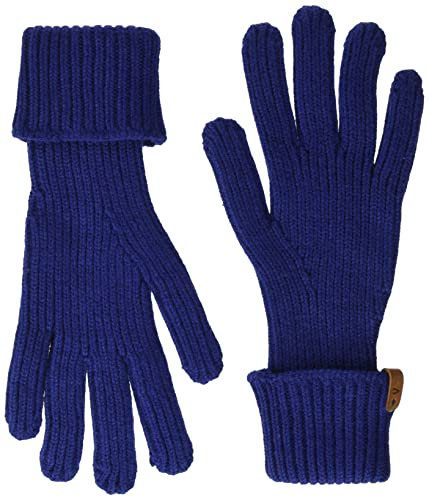 camel active Damen 308560/6G56 Strick-Handschuhe, Cobalt, S