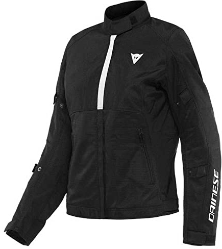 Dainese Risoluta Air Tex Damen Motorrad Textiljacke, schwarz/weiß, 46