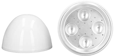 XINL Hard Boiled Egg Cooker, 4 Eggs, Compact Design, Microwave Safe, White