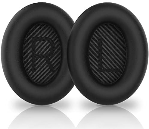 MyGadget Almohadillas de Repuesto compatibles con Bose Quietcomfort 35 35II 25 15 / QC35 QC35II QC25 QC15 - Earpads de Recambio en Negro