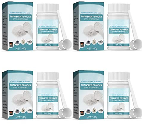 Visiblurry Pulver Digital Transfer Hot Melt Adhesive DTF Wasserfest Weiß Digital Transfer Powder Direct to Film DTF Powder für Nylon Leder Schwarz Dark Colored Garments DTF PreTreat Transfer Powder