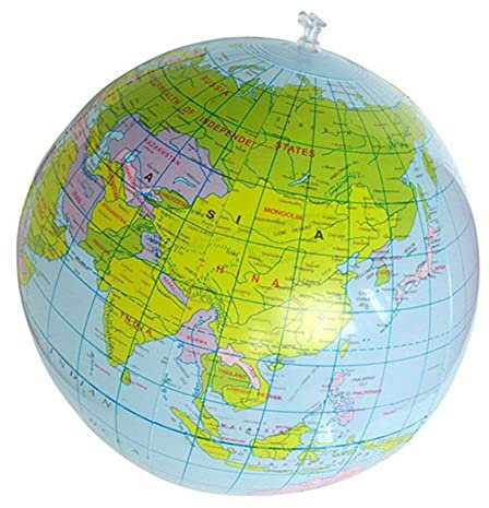 Aufblasbare Weltkugel Erde Karte Geographie Lehrer Hilfe Ball Spielzeug Geschenk 40cm / 16 Neu FreigegebenModeprofis