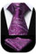 HISDERN Cravate Homme Violet à Motif Cachemire Mariage Élégant Cravates Extra Longues pour Hommes et Carré de poche, XL