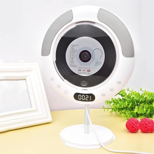 Wall Mounted CD Player, Portable CD Player Built-in Speakers with Remote Control, Support Bluetooth Function, FM/USB/CD/AUX Vertical Music Player