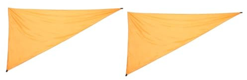 Sosoport 2 Piezas De Sombrilla para Exteriores Toldo De Lona Refugio para Playa Vela De Sombra Toldo Triangular para Apartamento Cubierta De Riel para Patio Bloqueador Solar Toldo
