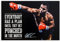 Jdekaec Poster, Motiv: Boxer Mike Tyson, inspirierende Zitate, 1 Leinwand-Poster, Schlafzimmer-Dekor, Sportlandschaft, Büro, Raumdekoration, Geschenk, ungerahmt, 30 x 45 cm