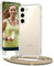 Vaykwo Coque avec Cordon pour Samsung Galaxy S24 6,2'', Coque avec Collier Réglable pour Samsung Galaxy S24 6,2'', Protection Complète Transparente avec Tour de Cou, Or