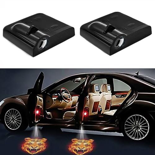 SSyang Willkommenslichter, 2 Stücke Wireless HD Auto Willkommen Licht, Autotür Willkommen LED Light, Autotür Led Licht Logo Projektor Autotür Willkommen LED Light, Autotür Willkommenslichter
