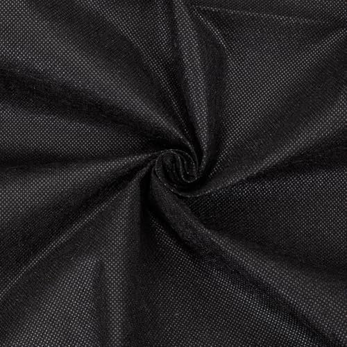 OLYCRAFT 1.5x4m Polsterstoff Schwarzer Staubschutzstoff Schwarzer Stoff Für Unterstoff Ersatz Für Unterstoff Bodenabdeckung Für Sofas Esszimmerstühle Verbirgt Rahmen Im Inneren Der Möbel