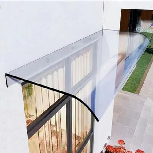 Terrassenüberdachung Markise Klar Polycarbonat Abdeckung für UV Regen Schnee Schutz