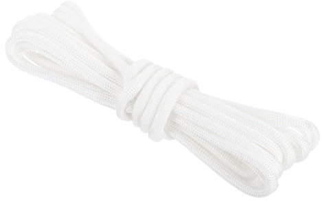 Rebower 550 Paracord Rope 3 m, 4mm Thin Paracord Nylon Cord 7-Strand Core [for Tent Camping Outdoor Gear] - White