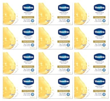 Vaseline Healty Plus Savon Total Moisture 12 x 75 g | Lot de 12