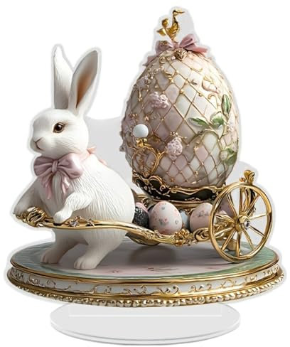 Aublinto Ostern 2D-Acryl-Desktop-Ornament „Gebet in der Palme“ – islamische, religiöse Feiertags-Desktop-Dekoration für Ostern Religiöse Party Zuhause Tischdekoration