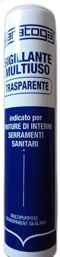 Silicone Sigillante Saratoga trasparente Universale Antimuffa 5 pezzi