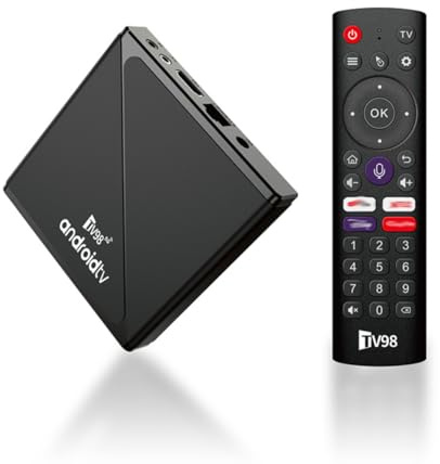 Android 14.0 TV Box, TV98 ATV PRO Android 14.0 TV Box 6K 8K Wi-Fi 6 4GB RAM 64GB ROM, Smart Box TV98 ATV PRO Quad-Core 2.4G/5G Wi-Fi Bluetooth 5.0 USB 3.0