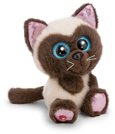Kuscheltier GLUBSCHIS Siamkatze Selma 15cm - beige - Stofftier aus weichem Plüsch, niedliches Plüschtier zum Kuscheln und Spielen, für Kinder & Erwachsene, tolle Geschenkidee | 63024