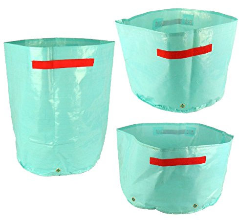 Pflanztasche für den Garten, wasserdicht, Polyethylen, für Kartoffeln, Gemüse, 3 verschiedene Packungen, Blau