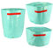 Pflanztasche für den Garten, wasserdicht, Polyethylen, für Kartoffeln, Gemüse, 3 verschiedene Packungen, Blau