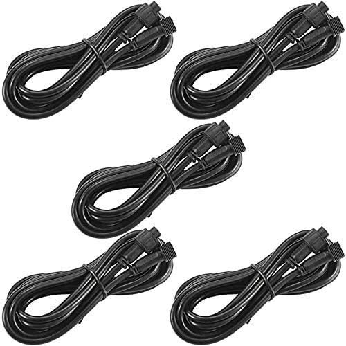5pack 4-PIN 3M Verlängerungskabel für INDARUN/GEYUEYA RGB Bodenstrahler Außen, Extender für Kabel für LED Bodenstrahler Außen, IP67 Wasserdicht