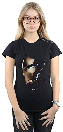 Marvel Women's Avengers Endgame Avenge The Fallen Iron Man T-Shirt Black Small