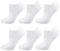 Nur Die 6er Pack Sneaker Socken aus weicher & atmungsaktiver Baumwolle Kurzzsocken Damen, weiss, 35-38