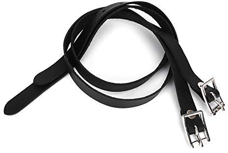 Sheens Tirantes Rectos, 1 par 50cm Alarga Las Correas de Cuero para Montar con Hebilla de Acero Inoxidable para el Control de la equitación Ecuestre