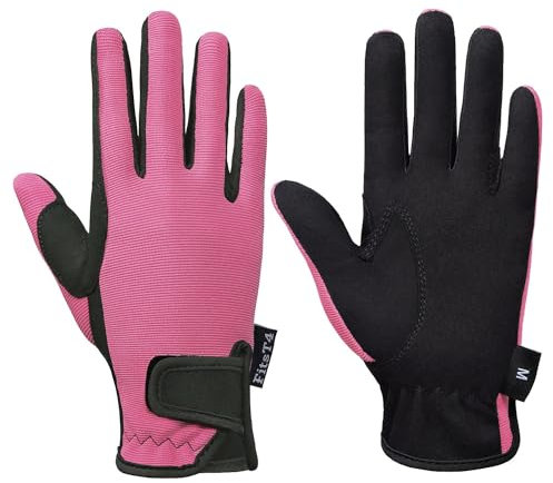 FitsT4 Sports Grip Handschuhe Kinder Winter Reithandschuhe Kinder Jungen 5-14 Jahre für Reitsport, Radfahren, Gartenarbeit, in 4 Farben
