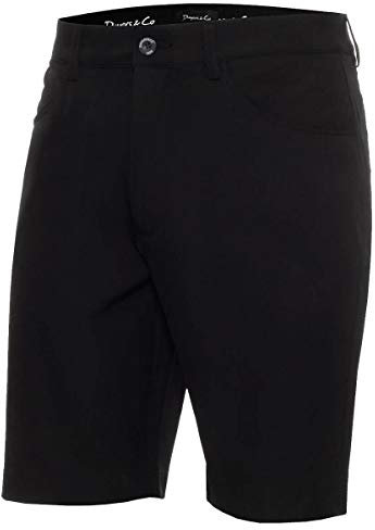 Dwyers & Co Mens Tech Stretch Slim Performance Light Golf Shorts Black