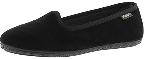 victoria Bailarinas Oda Terciopelo & Ribete Al Tono 1049114 para Mujer Negro 38