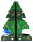 Scratch di gatto dell'albero di Natale, tavolo da graffio per gatto di organi magici con pallone a campana, gatto portatile graffiaggio per rilassarsi, giocare