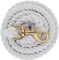 Weaver Leather Farbe Baumwolle Führstrick mit Messing überzogen 225 Snap, weiß