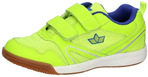 Lico Unisex Kinder Boulder V Hallenturnschuhe, Lemon Blau, 35 EU